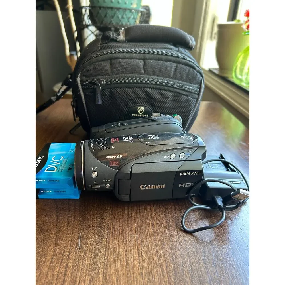 Canon VIXIA HV30 MiniDV HDV HD High Definition Camcorder Image Zoom tested works